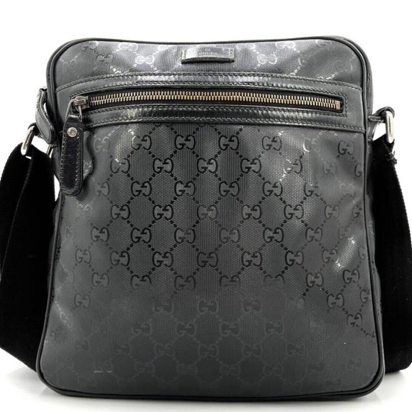 Gucci Handbags - Authentic Gucci Gg Imprimme Shoulder Bag Pochette Crossbody Pvc Leather + COA